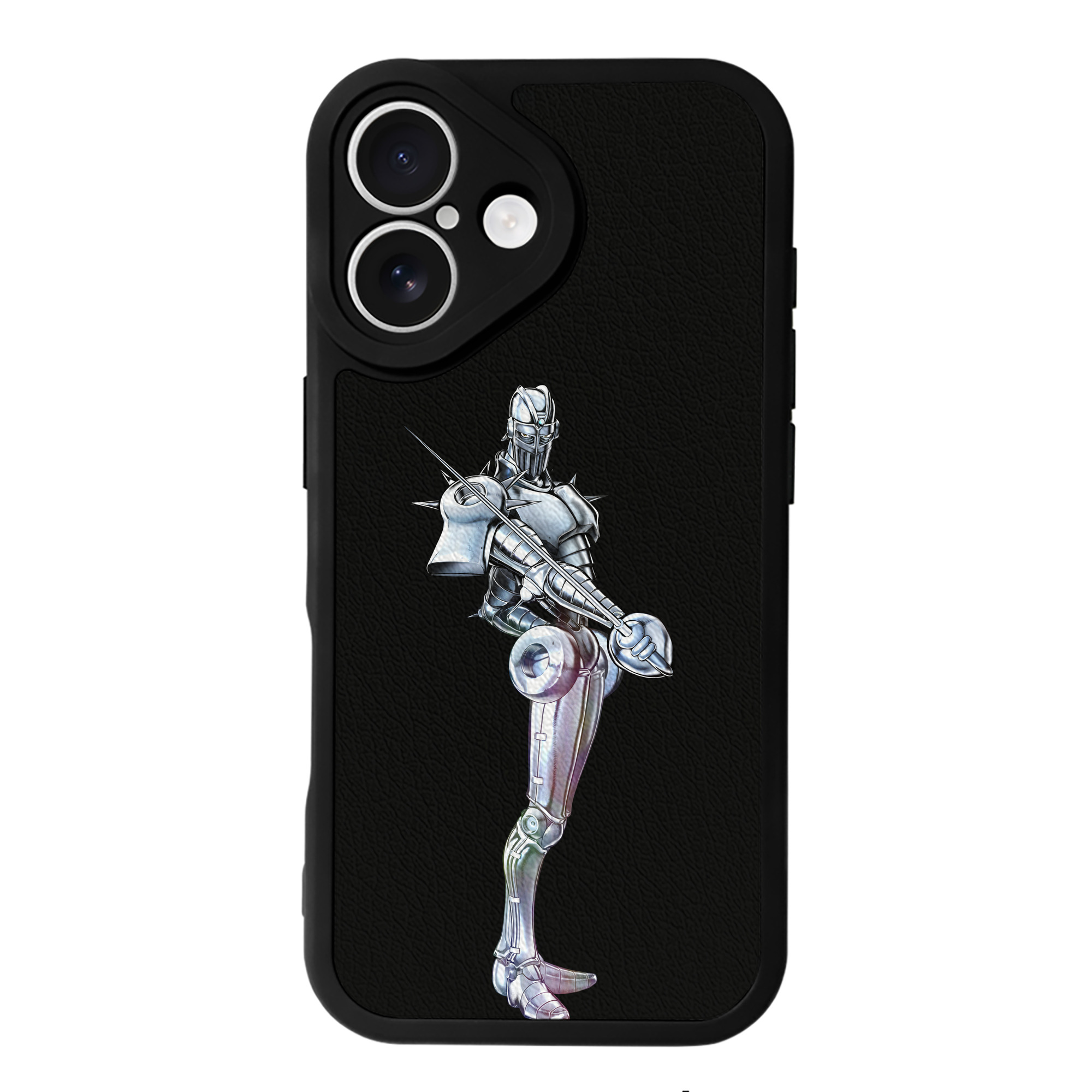 （画像用） ジョジョの奇妙な冒険 ジャン＝ピエール?ポルナレフ JoJo's Bizarre Adventure Jan Pierre Polnareff 【iPhone 16シリーズ対応】シリコンスマホケース（レザー調） 材質：シリコン